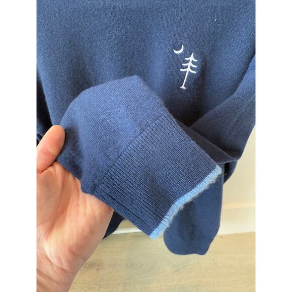 ONLY ONE ONLINE -Men’s Greyson Crew-Neck Cashmere Sweater Size M - Picture 7 of 11